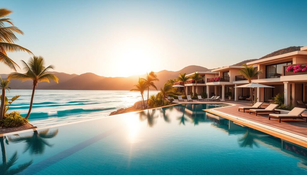 Luxury beachfront resorts