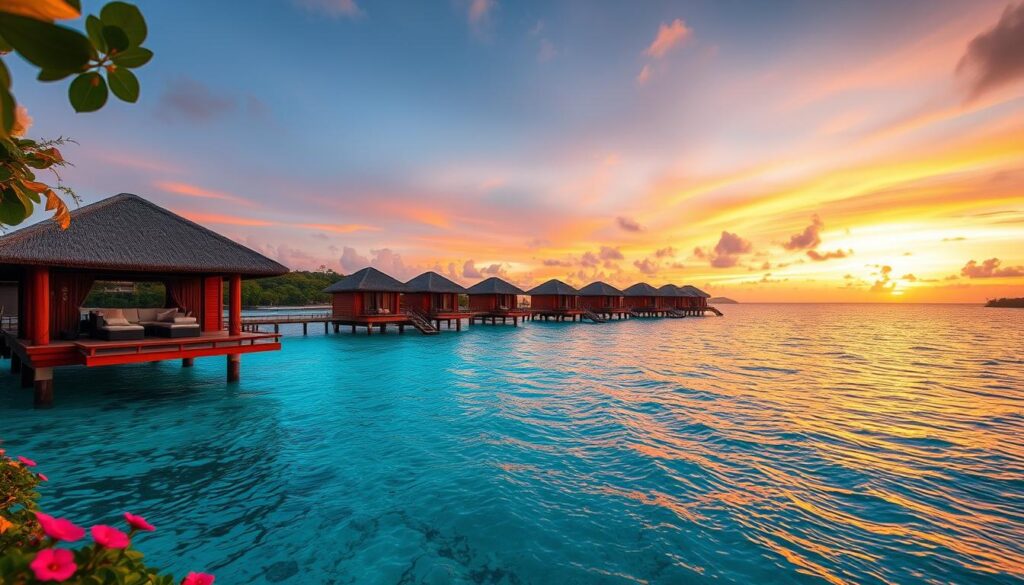 Overwater bungalows